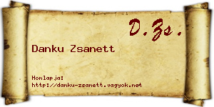 Danku Zsanett névjegykártya