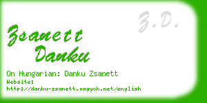 zsanett danku business card